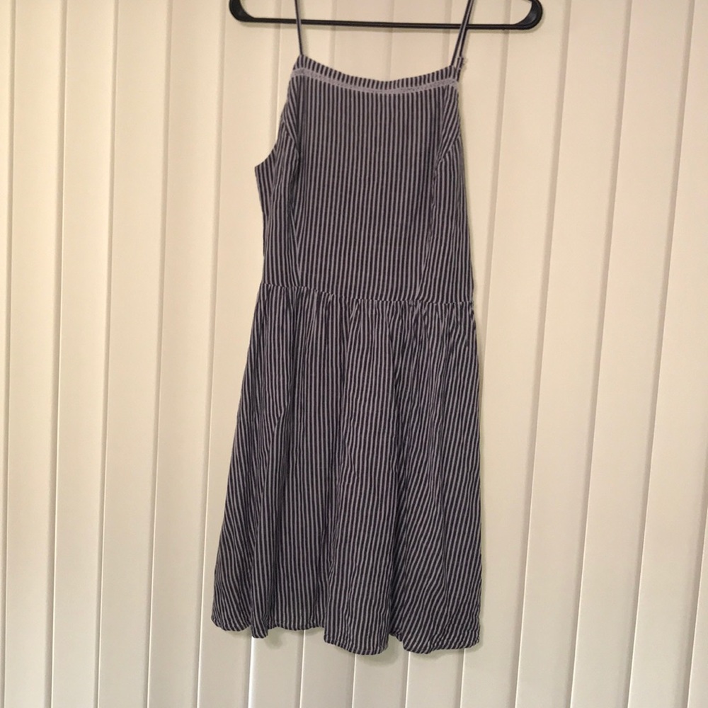Old Navy striped chambray dress